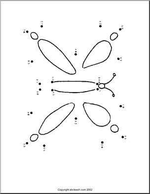 Dot to Dot: Butterfly (by 5s)