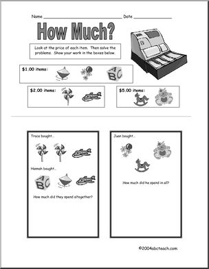 How Much…. ? part III – toys (black and white version)