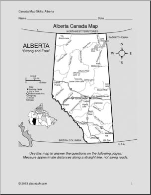Map Skills: Alberta, Canada (with map)