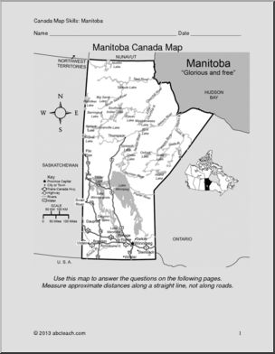Map Skills: Manitoba, Canada (with map)