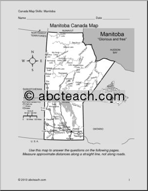 Map Skills: Manitoba, Canada (with map)