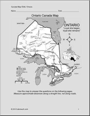 Map Skills: Ontario, Canada (with map)