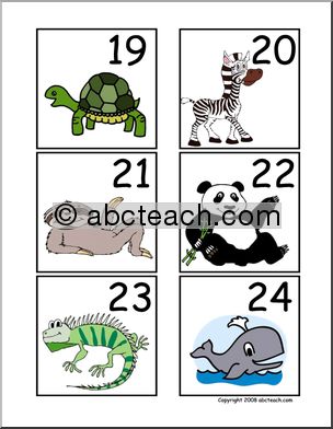 Calendar: Animal Theme (19-31)