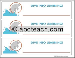 Bulletin Board Theme Set: DIVE INTO LEARNING