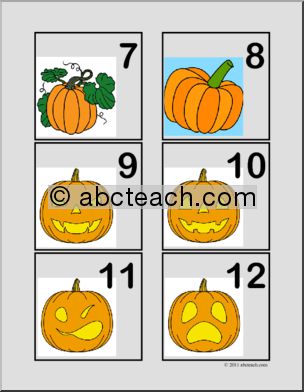 Calendar: Patterned Pumpkin Theme Set (days)