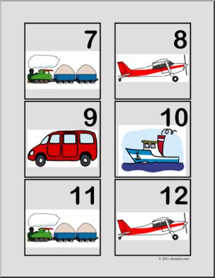 Calendar: Patterned Transportation Theme (Days)