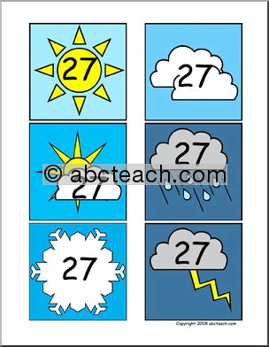 Calendar Set: Weather (26-31 )