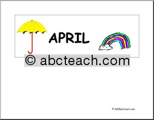 Calendar: April (header)