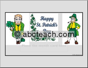 Calendar: St. Patrick’s Theme Header