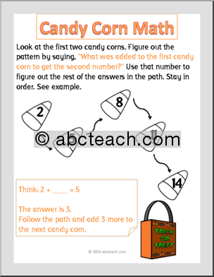 Candy Corn Counting – addition (grades 1-2) Math