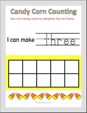 Candy Corn Counting Ten Frames