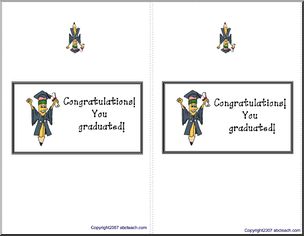 Candy Wrapper: Graduate (cheering pencil)