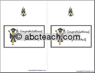 Candy Wrapper: Graduate (cheering pencil)