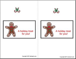 Candy Wrapper: Holiday – Treat (gingerbread man)