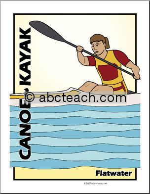 Poster: Sports – Canoeing (color)