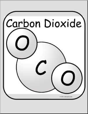 Poster: Carbon Dioxide (b/w) (small)
