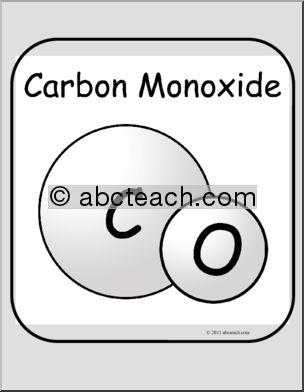 Poster: Carbon Monoxide (b/w) (small)