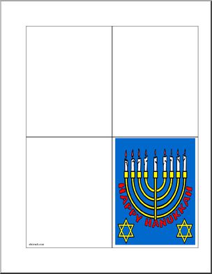 Greeting Card: Happy Hanukkah (color)
