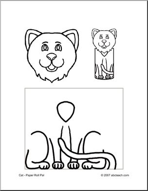 Craft: Paper Roll Pal – Cat (preschool-elem)