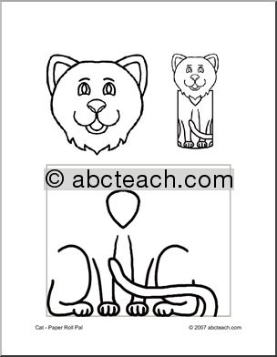 Craft: Paper Roll Pal – Cat (preschool-elem)