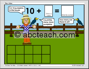 Math Mats: Numbers & Operations in Base Ten – Fall Theme (grade 1)