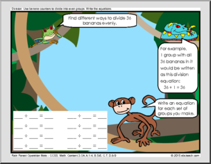 Math Mats: Operations & Algebraic Thinking – Rainforest Theme (grade 3)