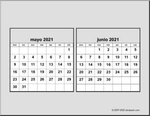 Calendar – 2021 Spanish CD Desk Calendar (lower case)