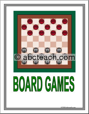 Center Sign: Board Games Center