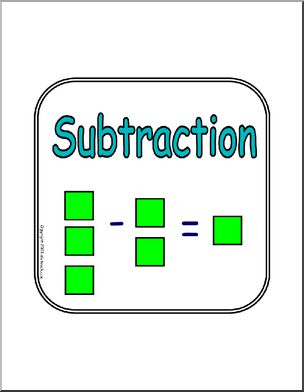 Subtraction Clip Art