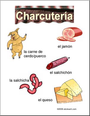 Spanish: Pork Butcher Poster