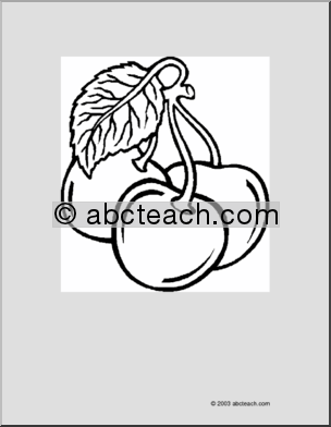 Coloring Page: Cherries