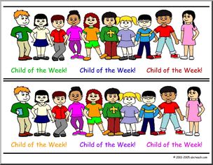 Bulletin Board Trim: Child of the Week (large)