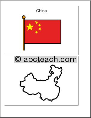 Map and Flag: China