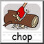 Clip Art: Basic Words: Chop Color (poster)