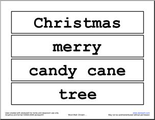 Word Wall: Christmas (primary)