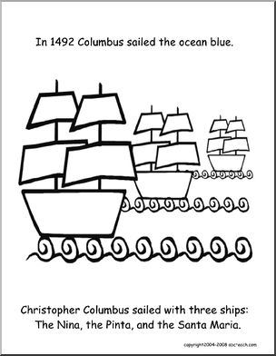 Coloring Page: Columbus