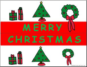 Bulletin Board Trim: Christmas (color)