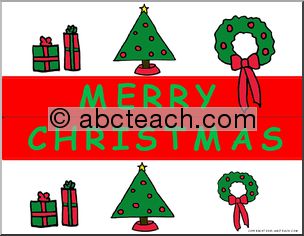 Bulletin Board Trim: Christmas (color)
