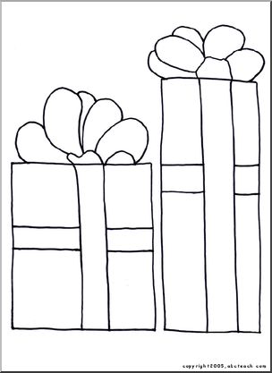 Coloring Page: Christmas – Presents