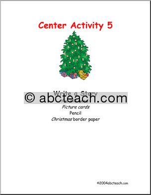 Christmas – picture prompt writing Learning Center