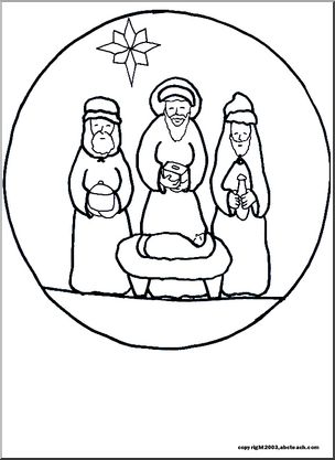 Coloring Page: Christmas – Wise Men