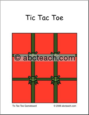Tic Tac Toe: Christmas Presents (color)