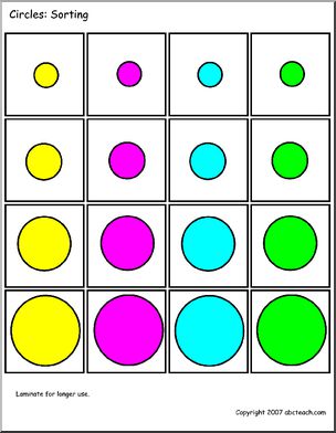 Sorting: circles (color)