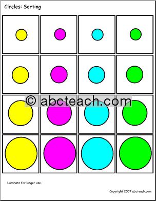 Sorting: circles (color)