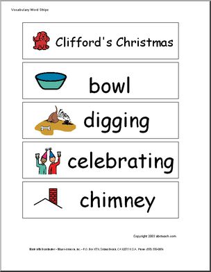 Christmas Vocabulary Word Wall