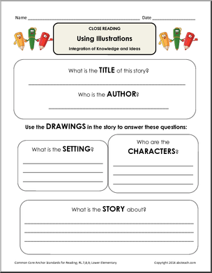 Close Reading: Fiction – Integration of Knowledge and Ideas (grades k-1)