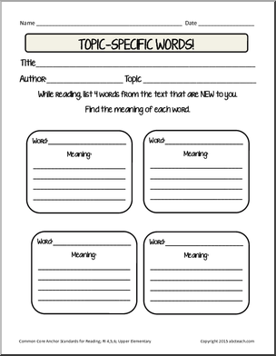 Close Reading: Informational Packet – Craft and Structure (grades 3-5)