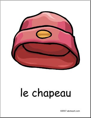 French: Clothing Posters 1-6