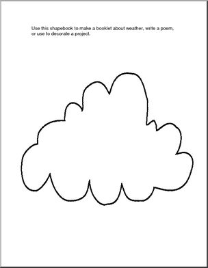 Shapebook: Cloud (Blank)
