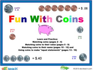 Interactive: Notebook: Fun with Coins – Matching (U.S. Dollar)